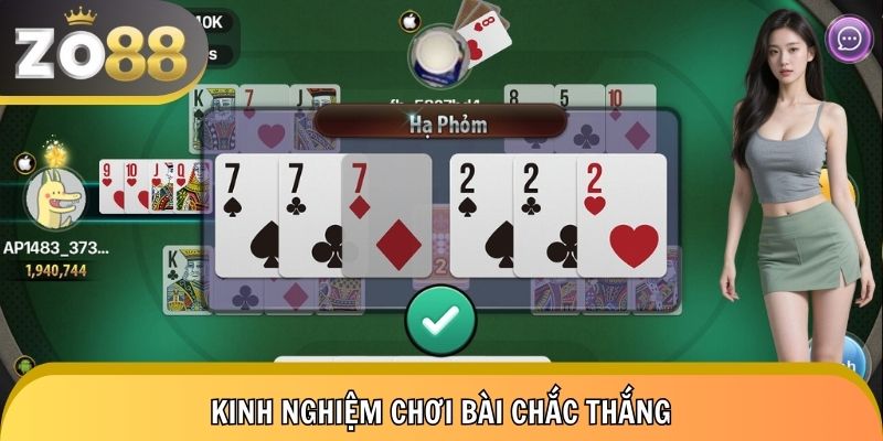 Mẹo chơi game bài Zo88 giúp bạn thắng nhiều hơn mỗi ngày