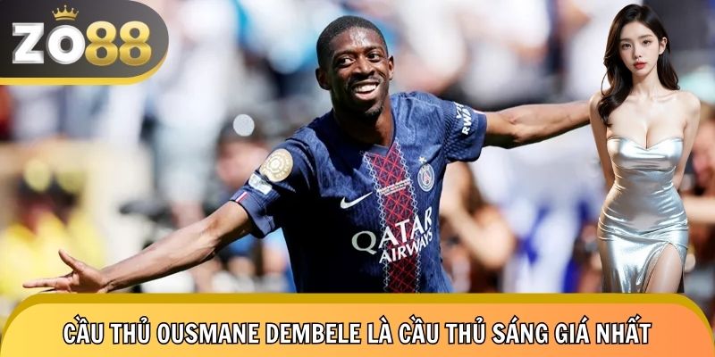 Top 1 thuộc về cầu thủ Ousmane Dembele