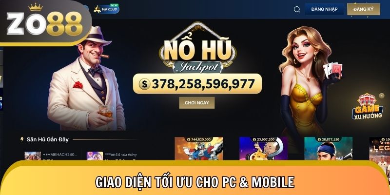 Giao diện chỉnh chu – Thân thiện người chơi